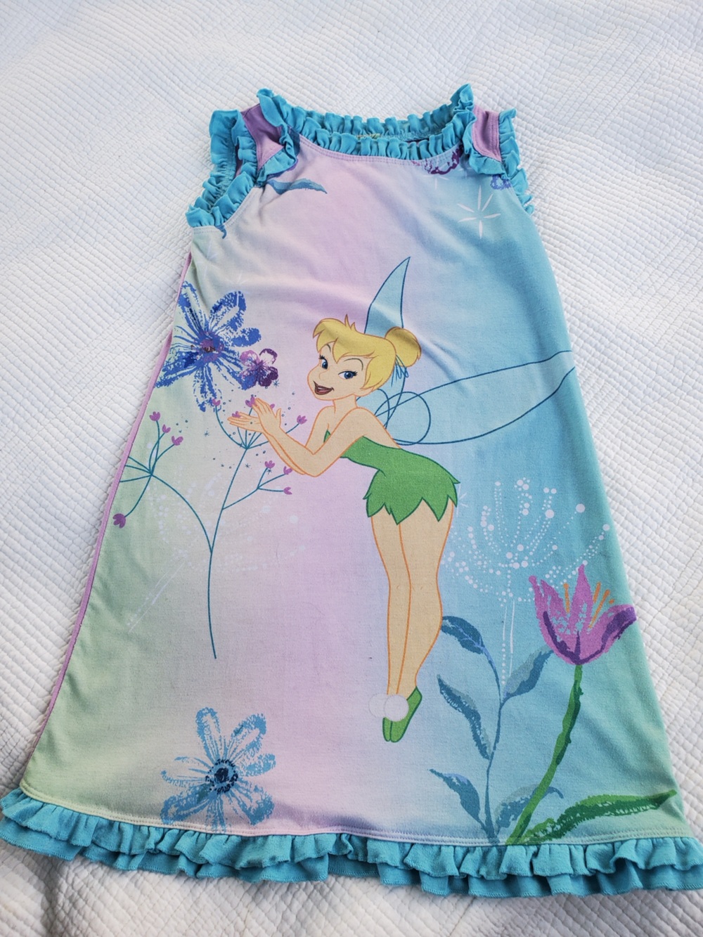 Tinker Bell Pastel Ruffle Nightgown